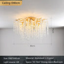 DecorBites™ Crystal Branch Chandelier: Elegant French Style Ceiling Light for Living & Dining Room