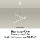 DecorBites™ LED Chandelier: Modern Luster Lighting for Stair Hall Bedroom Room Duplex Building