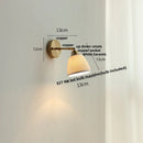 DecorBites™ Ceramic LED Wall Sconce Up Down Rotate Pull Chain Mirror Light