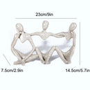 Abstract Friendship Figurine by DecorBites™ - Resin Best Friend Statue for Home Decor