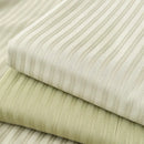 DecorBites™ Luxe Cotton Satin Stripe Bed Sheet Set with 2 Pillowcase