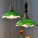 DecorBites™ Green Glass Adjustable LED Pendant Lamp - Modern Nordic Hanging Light