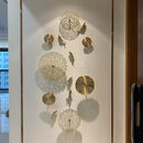 DecorBites™ Gold Coral Carp Lotus Leaf Fish Wall Decor Ornaments