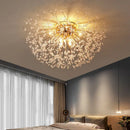 DecorBites™ Dandelion Crystal Chandelier LED Ceiling Light for Romantic Living Room & Bedroom