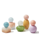DecorBites™ Geometric Sphere Glass Vase with Lid, Desktop Storage Container