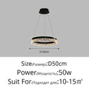 DecorBites™ LED Chandelier Pendant Light with Remote Control for Home Decor