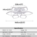 DecorBites™ Acrylic LED Ceiling Chandelier for Modern Indoor Living Room Lighting Fixtures