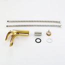 DecorBites™ Gold Basin Mixer Tap High Golden Waterfall Faucet for Washbasin and Toilet