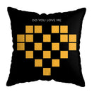 DecorBites™ Geometric Deer Print Pillowcase 45x45cm - Yellow Home Decor