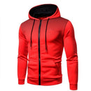Men's Zip Up Hoodie – Polka Dot Pocket Sport Casual Sweatshirt
