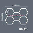 DecorBites™ Hexagon LED Ceiling Light for Barbershop and Garage Hair Salon