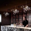 DecorBites™ Glass Bubble LED Chandelier for Kids Kitchen Dining Office Lighting