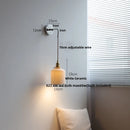 DecorBites™ Ceramic LED Wall Lamp with Pull Chain Switch, Adjustable Stair Light Sconce
