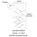 DecorBites™ LED Chandelier: Luxury Indoor Lighting for Living Room, Hall, Staircase