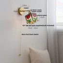 DecorBites™ Copper Wall Light with Pull Chain Switch, Modern Nordic Design