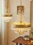 DecorBites™ Crystal Water Drop Chandelier for Kitchen Dining Room