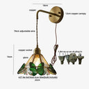 DecorBites™ LED Butterfly Glass Wall Lamp Sconce with Pull Chain Switch