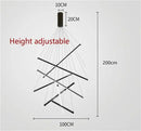 DecorBites™ LED Black Ceiling Chandelier for Kitchen Stair Hall Living Dining Room Fixture
