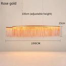 DecorBites™ Gold Chain Chandelier with Remote Control - Modern LED Pendant Light for Home Décor