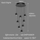 DecorBites™ Globe Lens Metal Chandelier for Living Room Kitchen Bedroom Cafe Staircase Villa