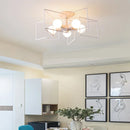 DecorBites™ Creative Star LED Ceiling Chandelier - Brushed Antique Gold Living Bedroom Lamp