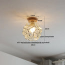 DecorBites™ Glass Wood LED Ceiling Light Modern Ceiling Lamp