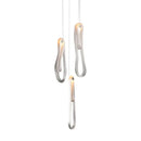 DecorBites™ Elegant LED Glass Chandelier for Luxury Home Decor