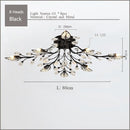 DecorBites™ Crystal Ceiling Chandelier LED Fixture Lights for Living Room Bedroom by Samsarah Lighting
