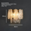 DecorBites™ Cloudy Glass Chandeliers: Modern LED Lustre Indoor Lighting for Living Room Décor