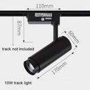 DecorBites™ Adjustable Focus Industrial Black Track Spotlights