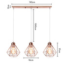 DecorBites™ Iron Frame Pendant Chandelier for Modern Indoor Lighting