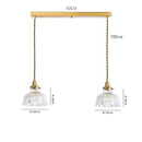 DecorBites™ Clear Glass LED Pendant Light: Modern Copper Hanging Lamp for Home Indoor Decor