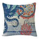 DecorBites™ Coastal Cushion Cover - Sea Theme Decorative Sofa Pillowcase