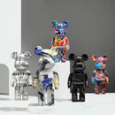 DecorBites™ Graffiti Bear 27cm Figurine | Modern Home Decor Statue & Money Jar