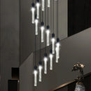 DecorBites™ Crystal Bubble Chandelier Pendant Light - Modern Staircase Hanging Fixture