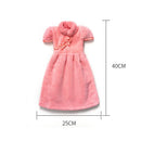 DecorBites™ Coral Fleece Cheongsam Hand Towel: Soft, Absorbent, Quick-Drying For Household & Wall Mount