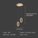 DecorBites™ Crystal Rings Chandelier: Staircase Luxury LED Lighting Fixture