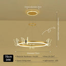 DecorBites™ Gold Butterfly Crystal Chandelier Pendant Light for Elegant Living Room & Restaurant Decoration