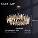 DecorBites™ Crystal LED Chandelier: Modern Luxury Room Decor Pendant Light for Home, Bedroom, Restaurant & Ceiling
