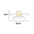 DecorBites™ 5-Light Acrylic LED Ceiling Chandelier for Modern Living Room Bedroom