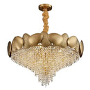 DecorBites™ Crystal Chandelier: Modern Round Headlight for Livingroom and Master Bedroom