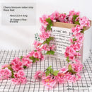 DecorBites™ 250cm Rose Flowers Vine Garland Autumn Cane Backdrop Decor