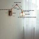 DecorBites™ LED Wall Lamp Rotatable Glass Walnut Swing Arms Hallway Stair Light