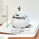 DecorBites™ Garlic Duck Ceramic Ashtray with Lid - Unique Desk Decoration and Smoking Accessory
