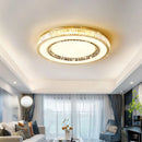 DecorBites™ Gold Crystal Ceiling Chandelier LED Fixture for Luxury Home Decor
