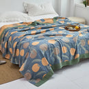 DecorBites™ Cotton Gauze Towel Throw Blanket - Soft and Cozy Bedspread for All Seasons