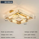 DecorBites™ Crystal Ceiling Chandelier Dimmable LED Lights for Luxury Foyers and Bedrooms