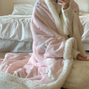 DecorBites™ Korean Cartoon Plush Blanket, Soft Nap Sofa Cover for Home Dormitory