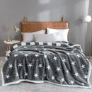 DecorBites™ Cozy Flocked Raschel Blanket | Soft & Warm Double-Sided Winter Bedding