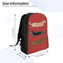 Dachshund Patterned Backpack